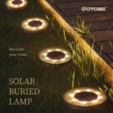 מנורת קרקע סולארית עם אופציה לבחירת צבע תאורה לבן או צהוב